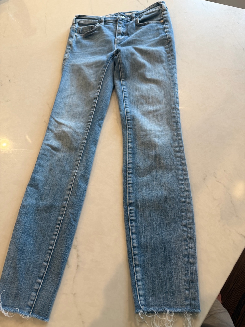 Pilcro Light Blue Straight-Leg Women's Jeans 23